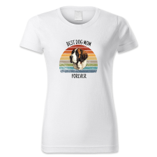 polofun.hu Best dog Mom forever, kutyás női póló