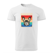 polofun.hu French bulldog, retró férfi póló