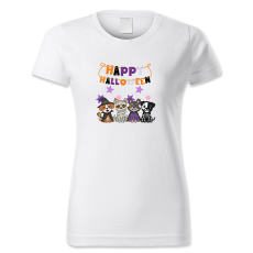 polofun.hu Happy Halloween, négy kutyus, Halloween