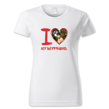 polofun.hu I love my Boyfriend, fotóval női póló