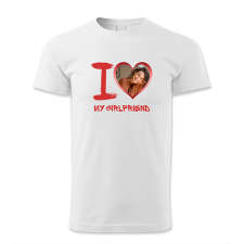 polofun.hu I love my Girlfriend, fotóval férfi póló