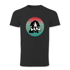 polofun.hu Kutya csonttal a szájában, retró férfi póló