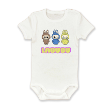 polofun.hu Labubu barna, kék, sárga kombidressz, body