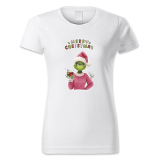 polofun.hu Merry Cristmas, Grinch lány borozik, Karácsony