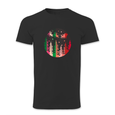 polofun.hu Mikulás, rénszarvas, szán, retró férfi póló