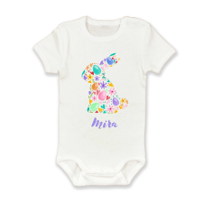 polofun.hu Nyuszi alak, tojásos, csillagos, Mira, Húsvét kombidressz, body