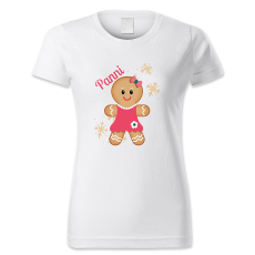 polofun.hu Panni, mézeskalács figurával, Karácsony