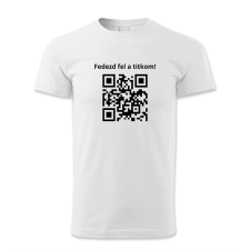 polofun.hu QR kódos Fedezd fel a titkom! férfi póló
