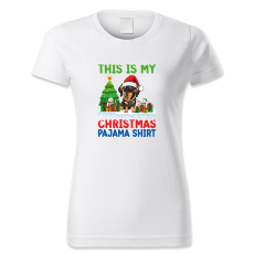 polofun.hu This is my Christmas pajama shirt, kutyás alvós póló, Karácsony