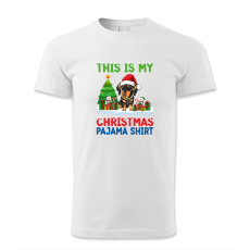 polofun.hu This is my Christmas pajama shirt, kutyás alvós póló, Karácsony