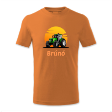 polofun.hu Traktor, Brúnó, zöld gyerek póló