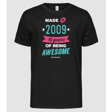 Pólómánia 10 years of being awesome made in 2009 - Férfi Alap póló férfi póló
