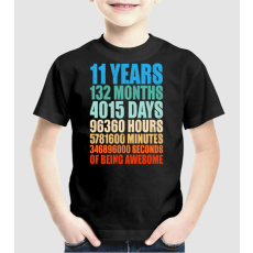 Pólómánia 11 years of being awesome - Uniszex Gyerek Póló
