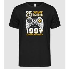 Pólómánia 25. szint teljesítve 1997 a Legenda megszületett Gamer - Férfi Alap póló