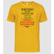Pólómánia 3 oldalam van - Traktoros - Férfi Alap póló