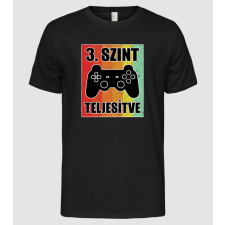 Pólómánia 3 szint teljesítve retro gamer - Férfi Alap póló férfi póló