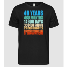Pólómánia 40 years of being awesome - Férfi Alap póló