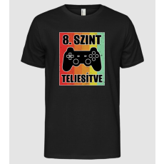 Pólómánia 8 szint teljesítve retro gamer - Férfi Alap póló