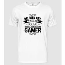 Pólómánia All men are created equal... - Férfi Alap póló férfi póló