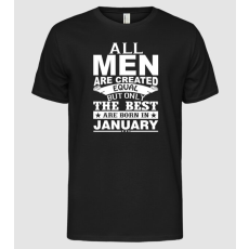 Pólómánia All men are created january - Férfi Alap póló