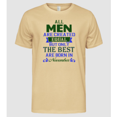 Pólómánia All men created equal....november - Férfi Alap póló