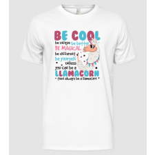 Pólómánia Always be a llamacorn - Férfi Alap póló férfi póló