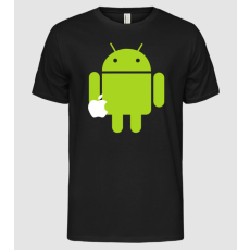 Pólómánia android vs apple1 - Férfi Alap póló