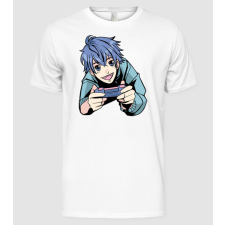 Pólómánia Anime Gamer Fiú - Férfi Alap póló férfi póló