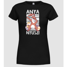 Pólómánia Anya nyuszi - Női Kerek nyakú Póló