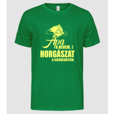 Pólómánia Apa horgász szenvedély - Férfi Alap póló férfi póló