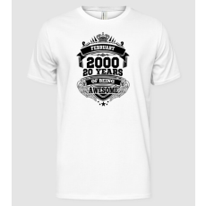 Pólómánia Awesome being of 20 years 2000 FEBRUÁR - Férfi Alap póló