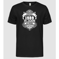 Pólómánia Awesome being of 30 years 1989 JANUÁR - Férfi Alap póló férfi póló