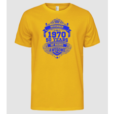 Pólómánia Awesome being of 50 years 1970 NOVEMBER - Férfi Alap póló férfi póló