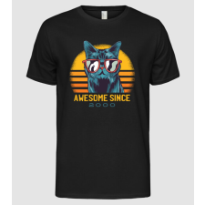 Pólómánia Awesome since 2000 Cat Cicás póló - Férfi Alap póló férfi póló