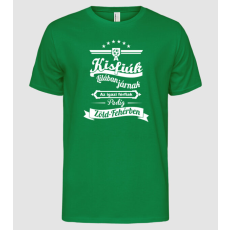 Pólómánia Az igazi férfiak zöld fehérben járnak - Férfi Alap póló