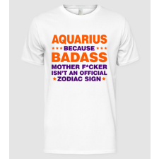Pólómánia Badass zodiac AQUARIUS - Férfi Alap póló férfi póló