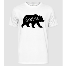 Pólómánia Bear explore - Férfi Alap póló