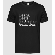 Pólómánia Bears. Beets. Battlestar Galactica. (The Office) - Férfi Alap póló