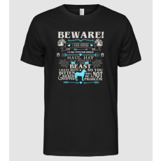 Pólómánia Beware i ride horses - Férfi Alap póló