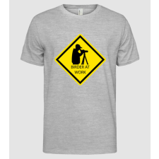 Pólómánia Birder at Work - Férfi Alap póló férfi póló