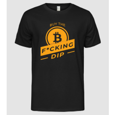 Pólómánia Bitcoin - Buy the fucking dip - Férfi Alap póló férfi póló