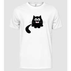 Pólómánia black cat - Férfi Alap póló