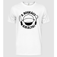 Pólómánia Bogrács király fekete - Férfi Alap póló