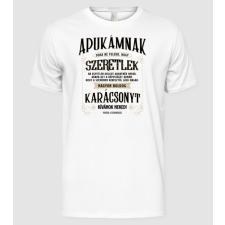 Pólómánia BOLDOG KARÁCSONYT APUKÁMNAK - Férfi Alap póló férfi póló