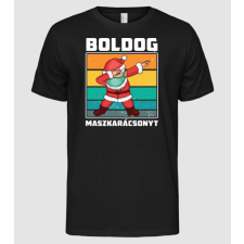 Pólómánia Boldog Macskarácsonyt - Férfi Alap póló férfi póló