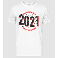 Pólómánia Boldog Új Évet 2021 - Férfi Alap póló