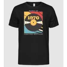 Pólómánia Born in 1970 Limited Edition Vynil Bakelit Retro - Férfi Alap póló férfi póló