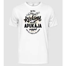 Pólómánia Büsze apuka_egy kislány - Férfi Alap póló