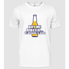 Pólómánia buy me a beer - Férfi Alap póló