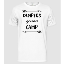 Pólómánia Campers gonna camp - Férfi Alap póló férfi póló